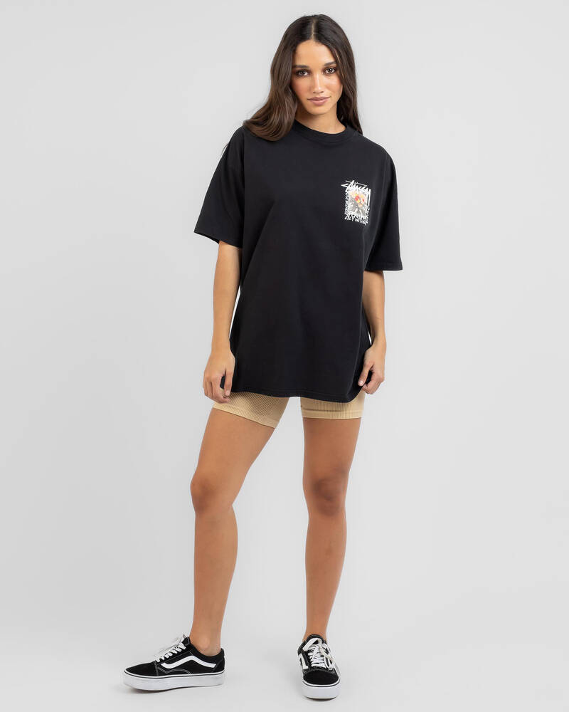 Stussy Camelias Relaxed T-Shirt for Womens