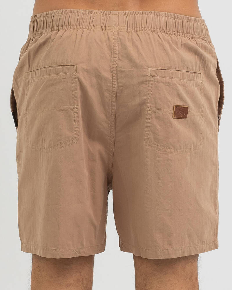 Rusty Pacific Atoll Elastic Shorts for Mens