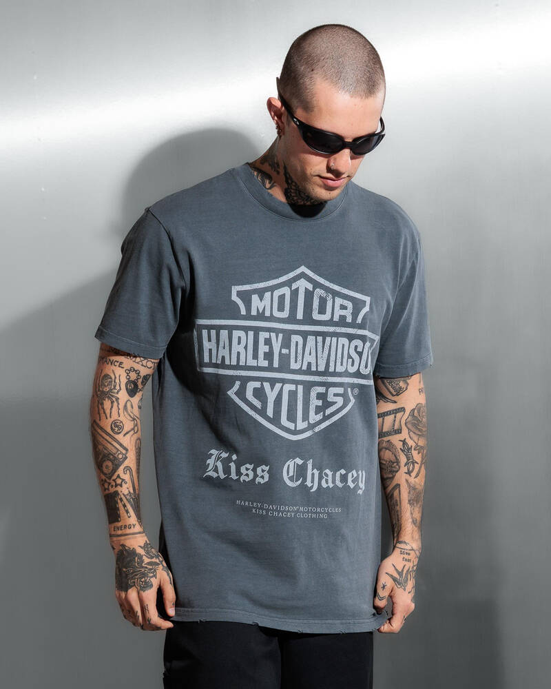 Kiss Chacey Harley-Davidson Downshift Relaxed T-Shirt for Mens