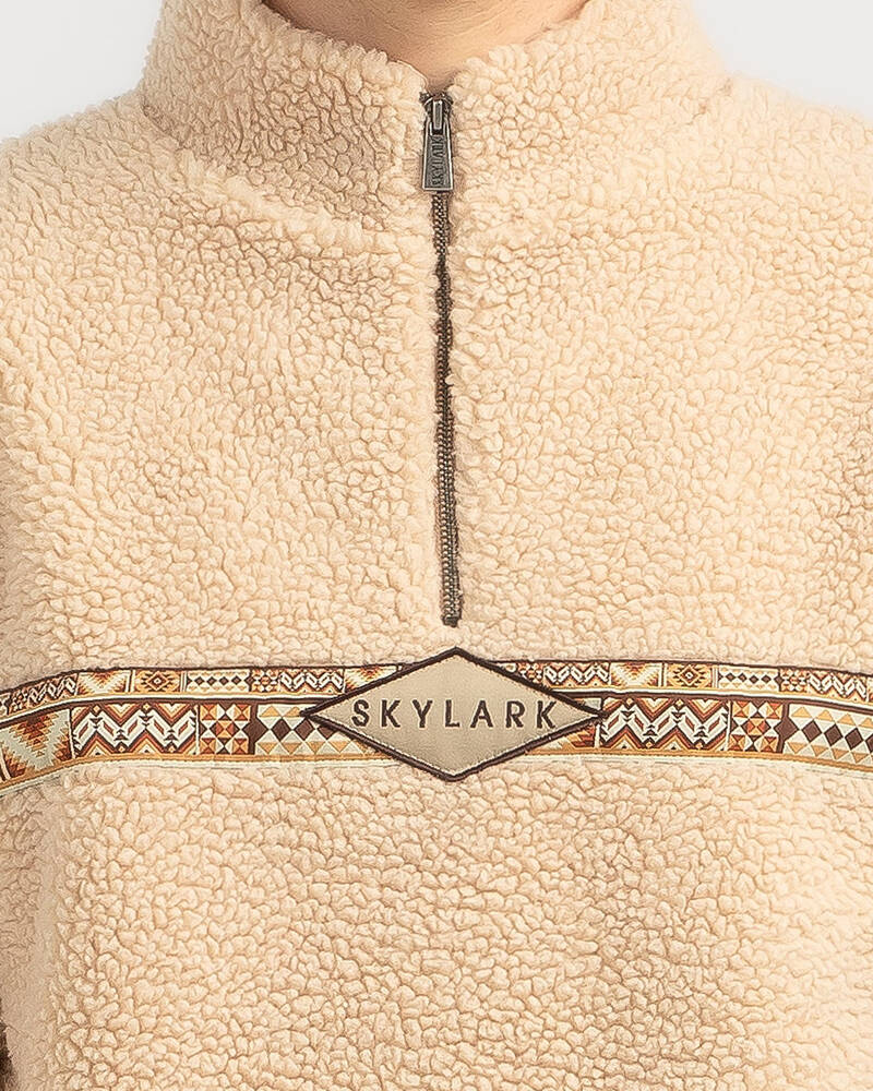 Skylark Portion Quarter Zip Crew Sweatshirt for Mens