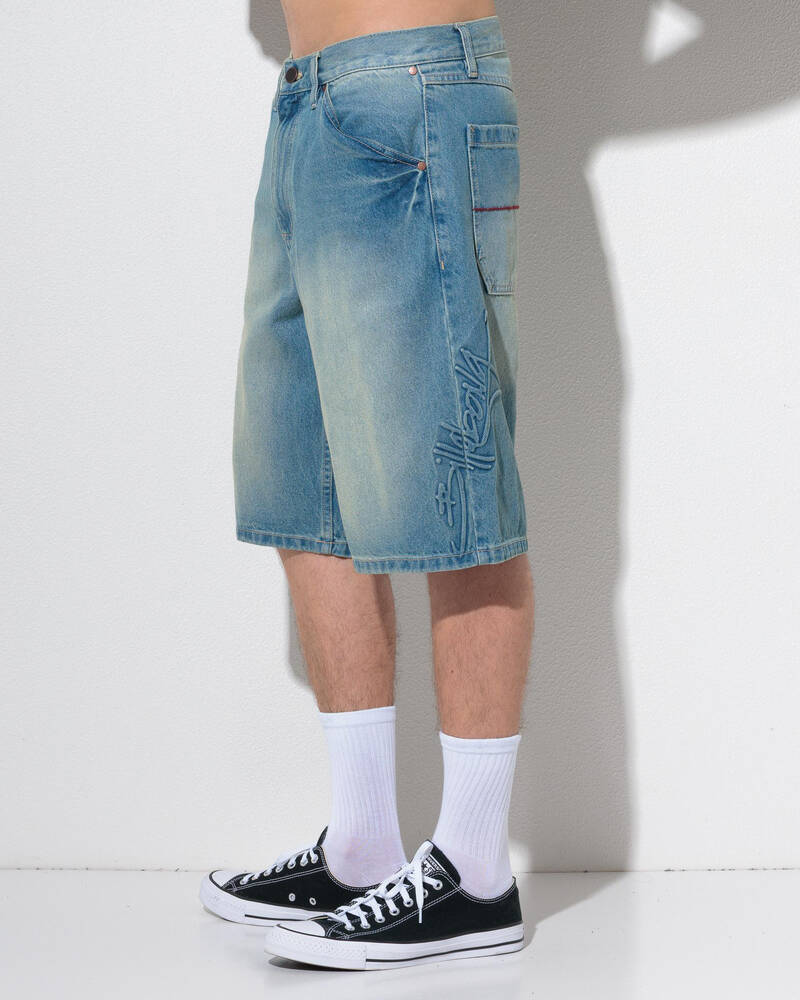 Billabong Script Smoko Denim Shorts for Mens