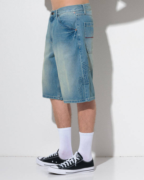 Billabong Script Smoko Denim Shorts for Mens
