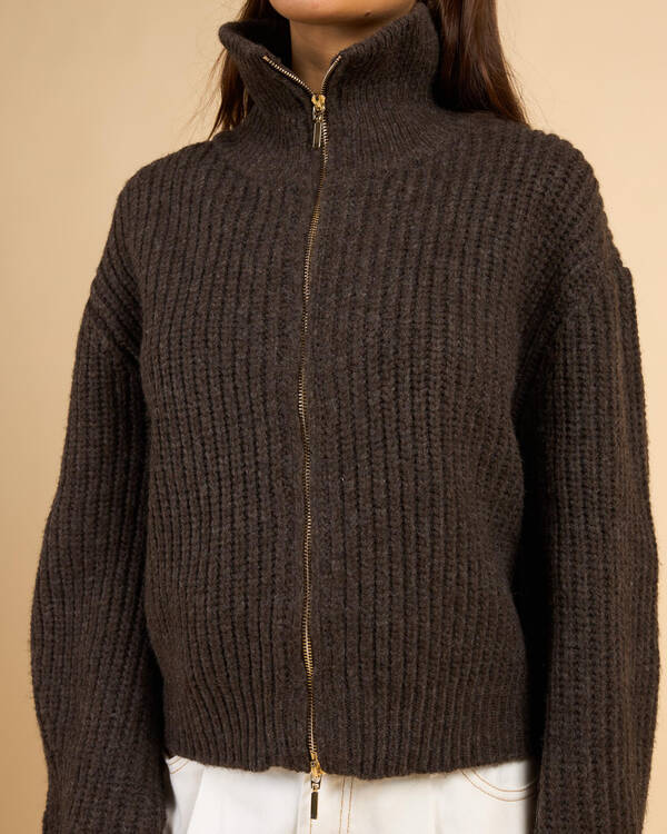 Ava And Ever Zeus Double Zip Knit Jumper for Womens