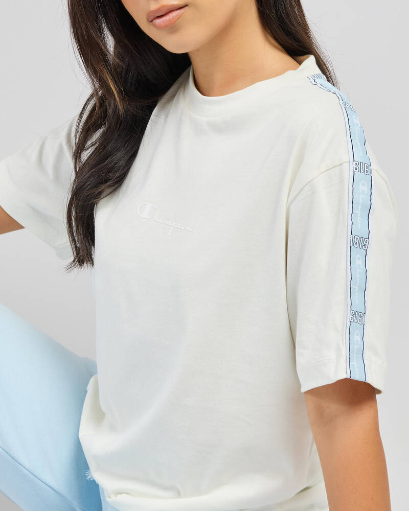Champion Lux Taping Loose Fit T-Shirt for Womens