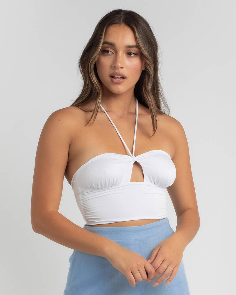 Ava And Ever Damn Gina Halter Top for Womens