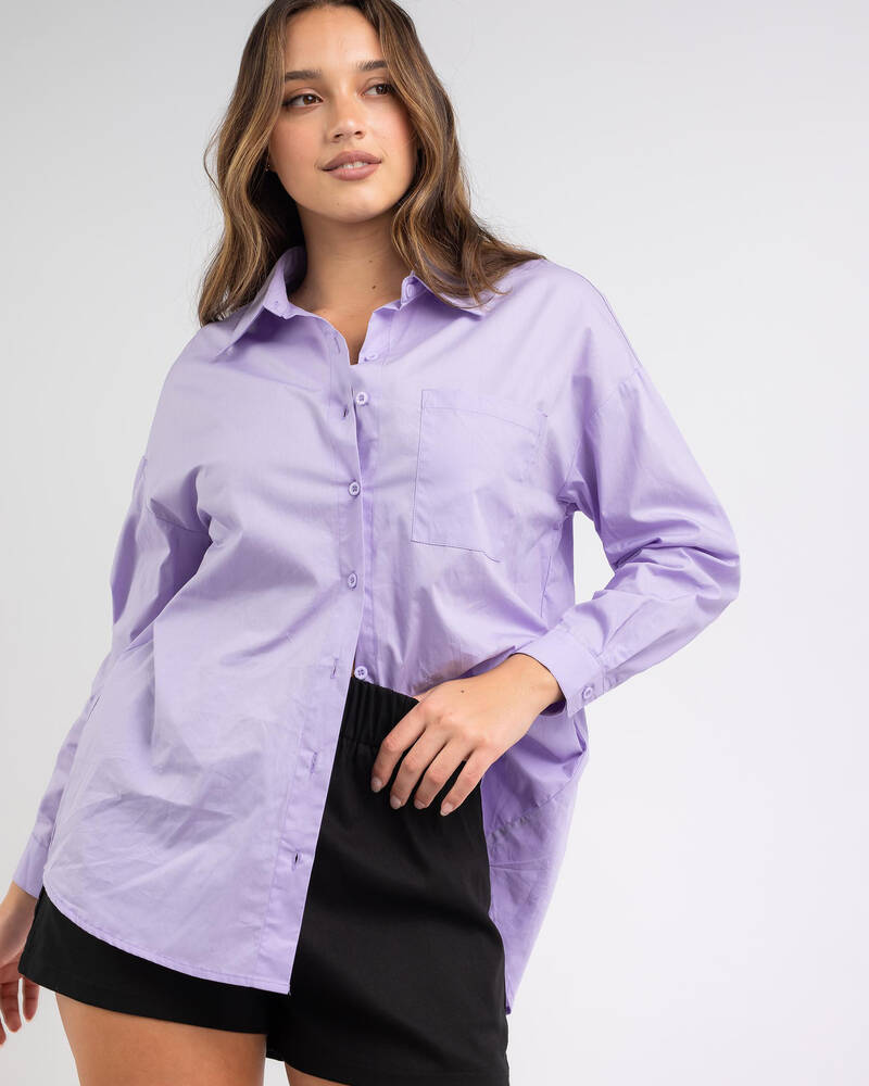 Ava And Ever Material Girl Shirt for Womens