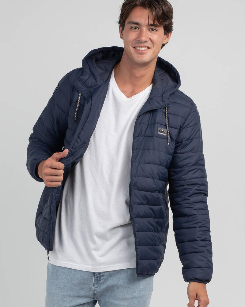 Quiksilver Scaly Hooded Puffer Jacket for Mens
