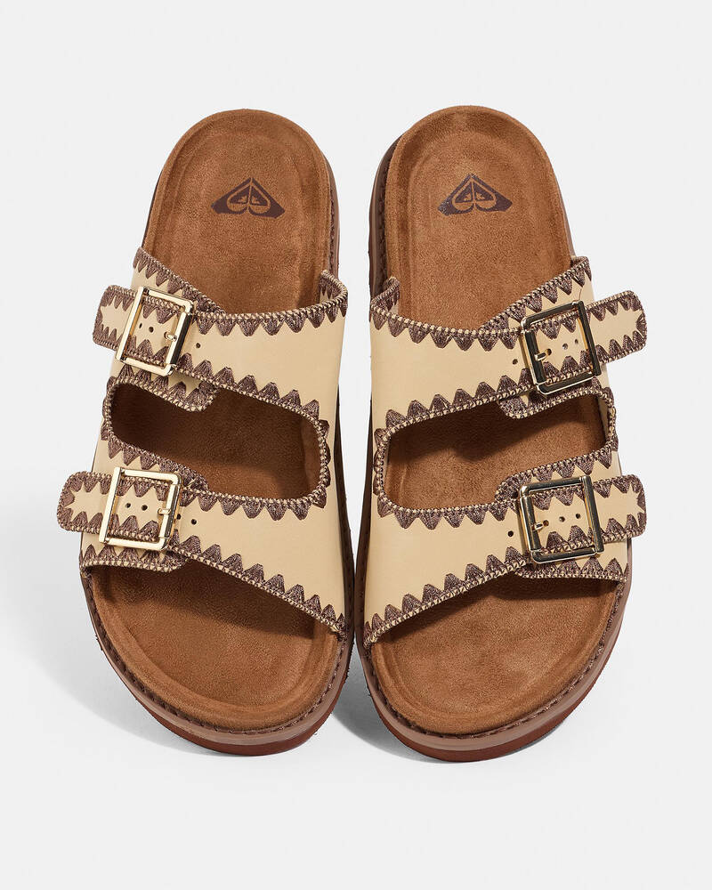 Roxy Hydrangea Slides for Womens