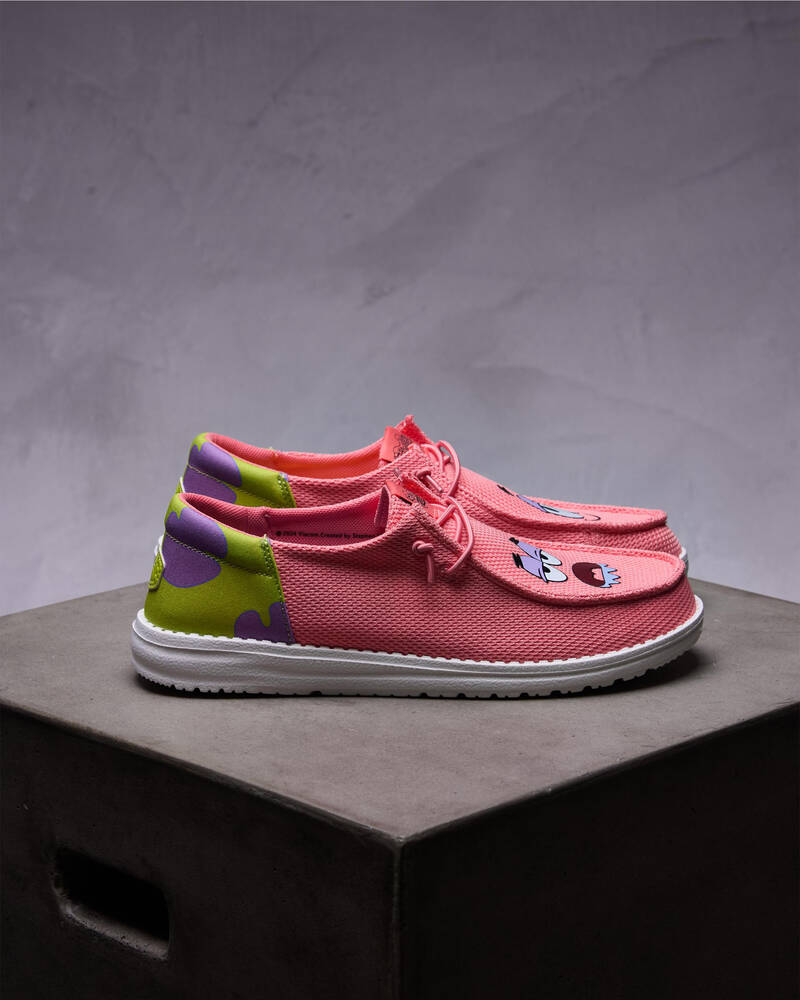 HEYDUDE Wendy Funk Spongebob Patrick Shoes for Womens