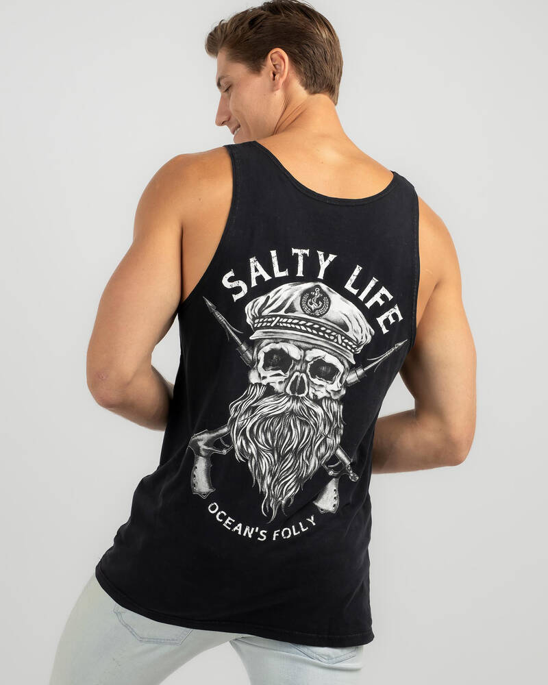 Salty Life Oceans Folly Singlet for Mens