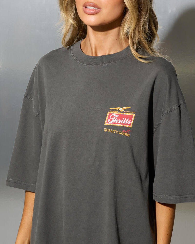 Thrills Make Em Tough Oversized T-Shirt for Womens