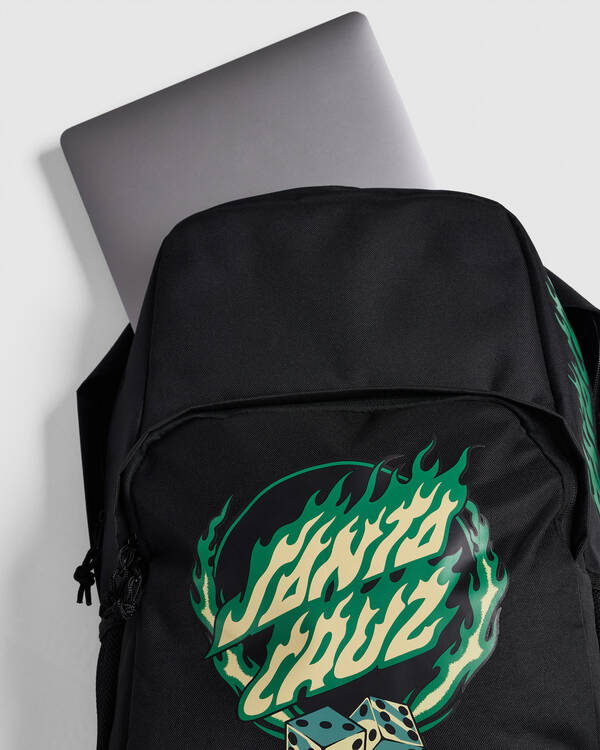 Santa Cruz Dice Flame Dot Backpack for Mens