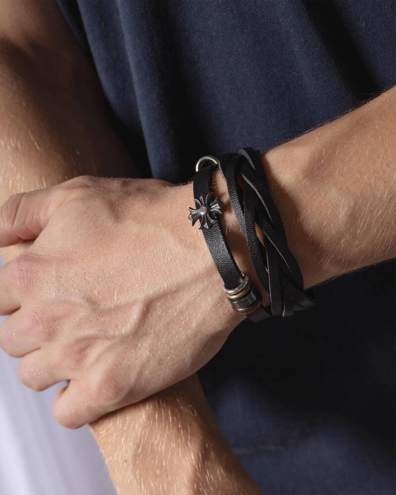 REPUBLIK Cross Cuff Bracelet for Mens