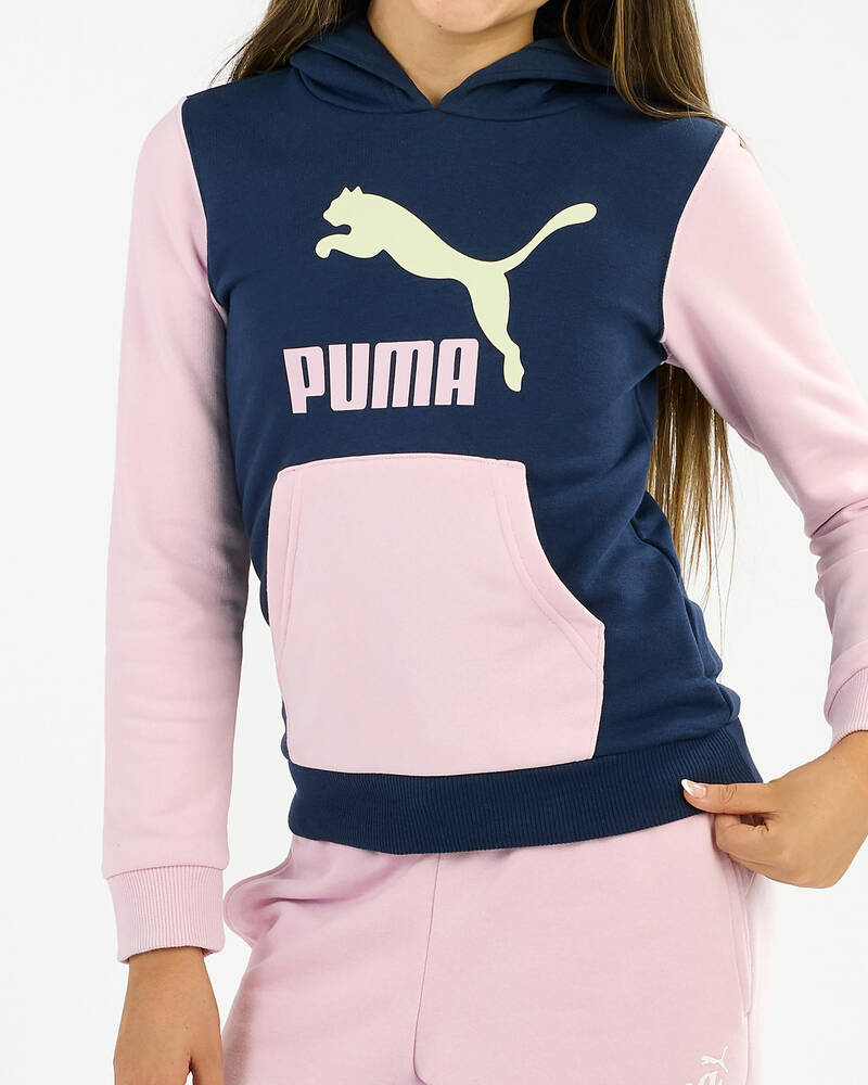 Puma Girls' Classics Two-Colour Logo Hoodie TR for Womens