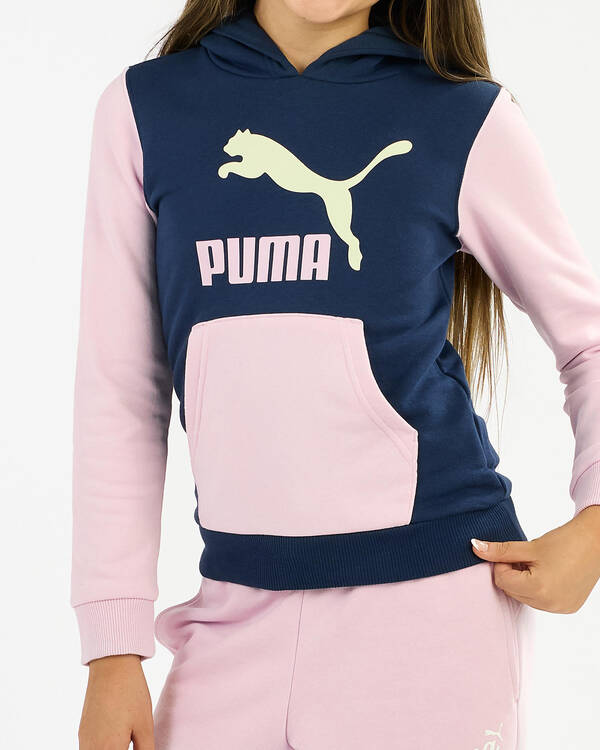 Puma Girls' Classics Two-Colour Logo Hoodie TR for Womens