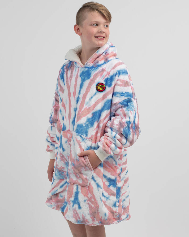 Santa Cruz Boys' Classic Dot Blanket Hoodie for Mens