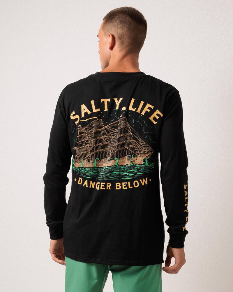 Salty Life Lost Vessel Long Sleeve T-Shirt for Mens
