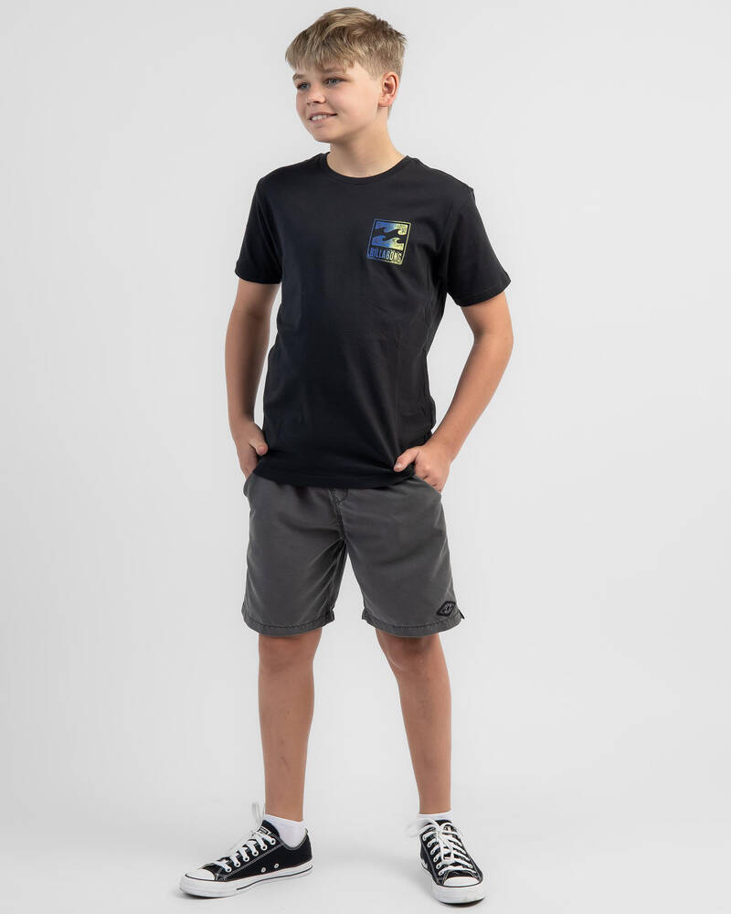 Billabong Boys' Crayon Wave T-Shirt for Mens