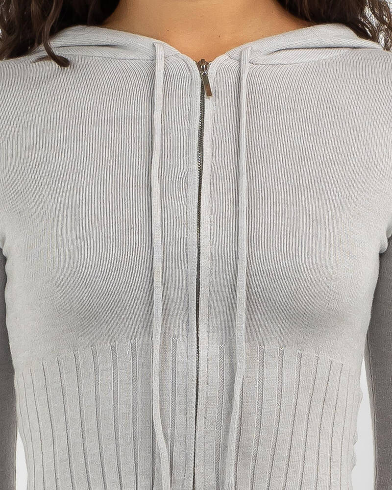Ava And Ever Cady Hooded Zip Knit Jumper for Womens