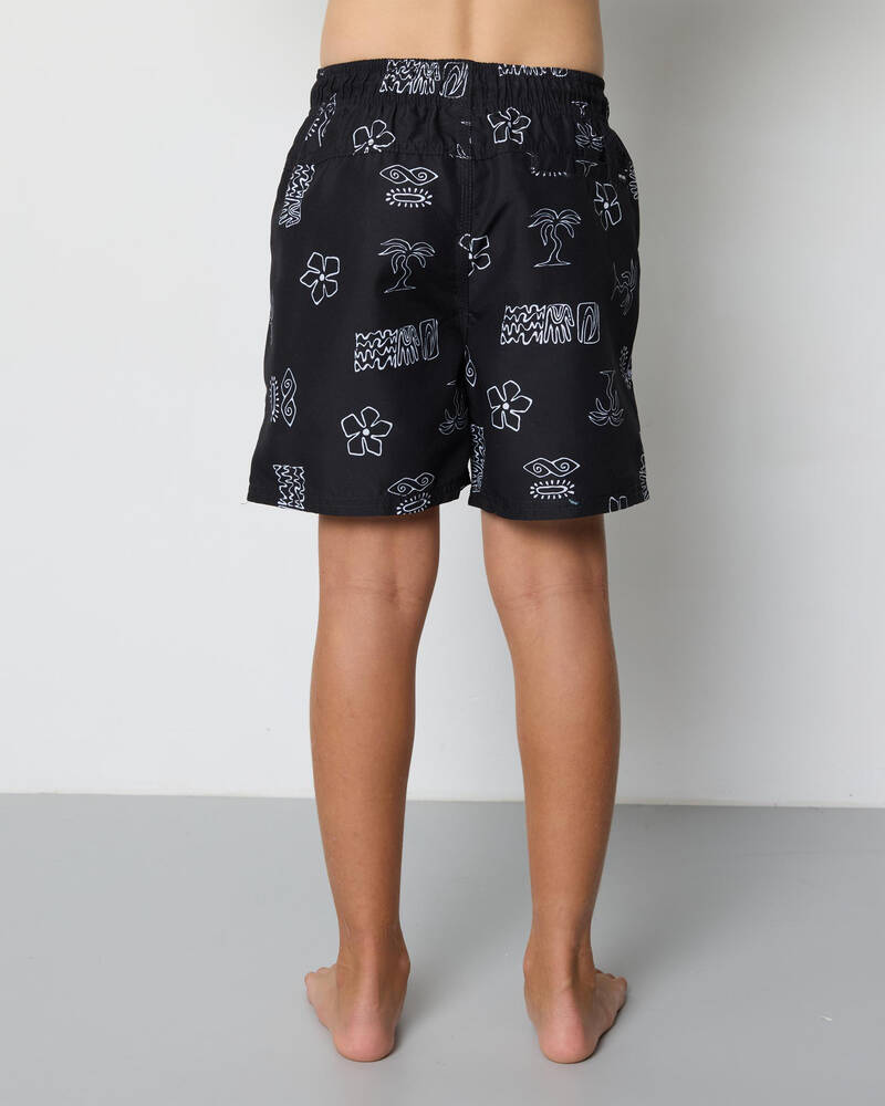 Rip Curl Boys' Evolution Motif Volley Shorts for Mens