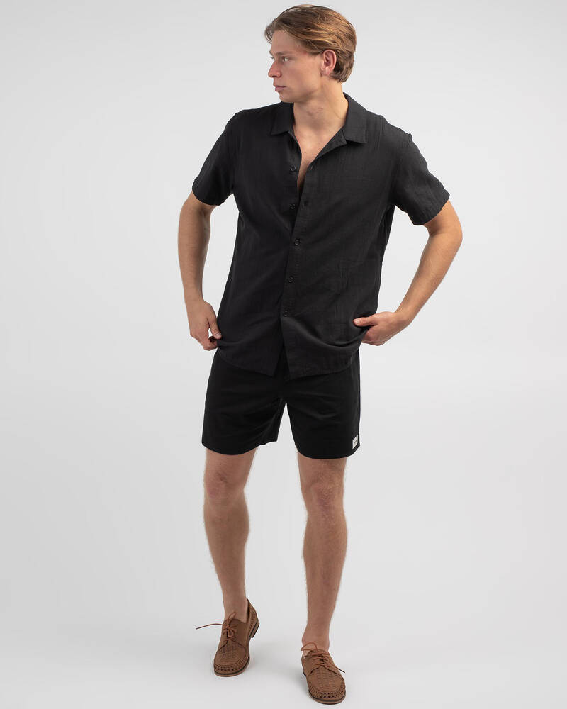 Rhythm Classic Linen Short Sleeve Shirt for Mens