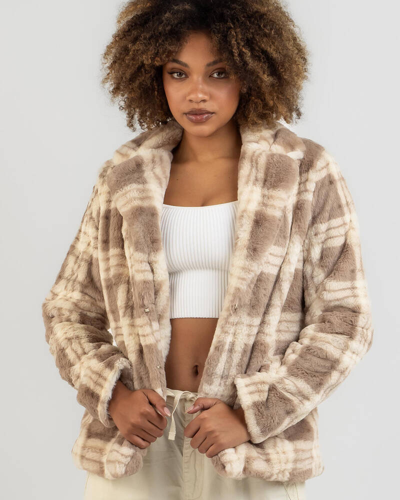 Ava And Ever Ollie Faux Fur Jacket for Womens