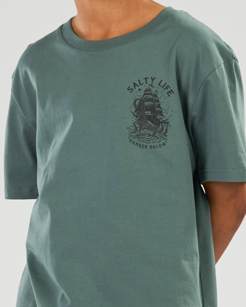 Salty Life Boys' Kraken's Hold T-Shirt for Mens