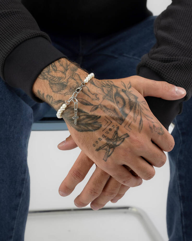 Statement Collective 5MM Pearl Bracelet for Mens