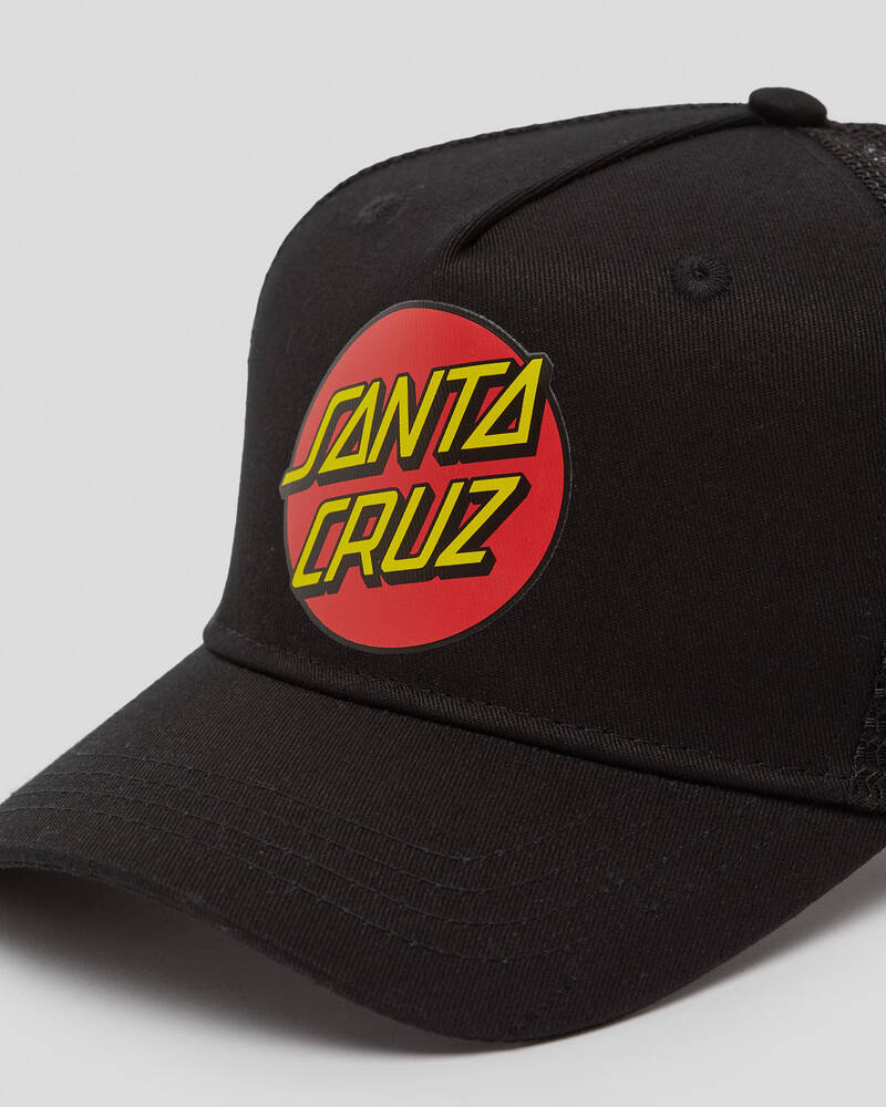 Santa Cruz Boys' Classic Dot Snapback Cap for Mens