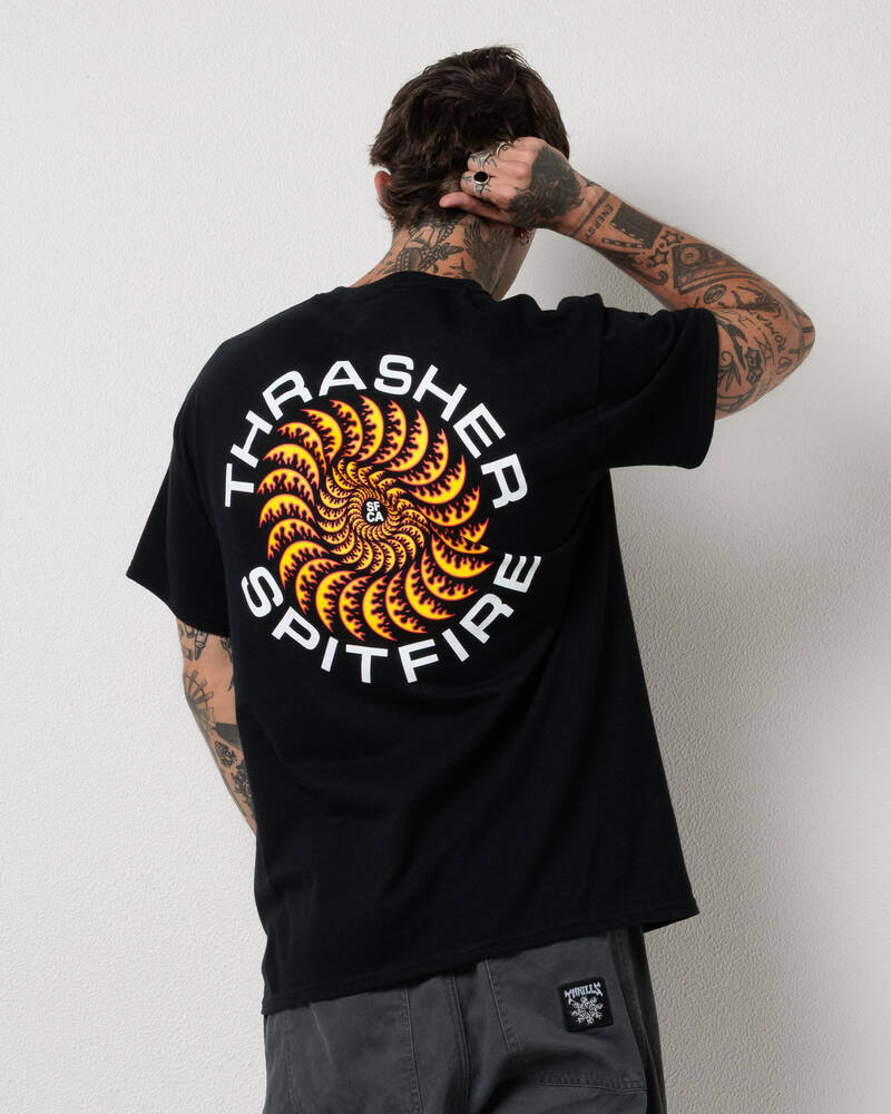 Thrasher Thrasher x Spitfire Classic Swirl T-Shirt for Mens