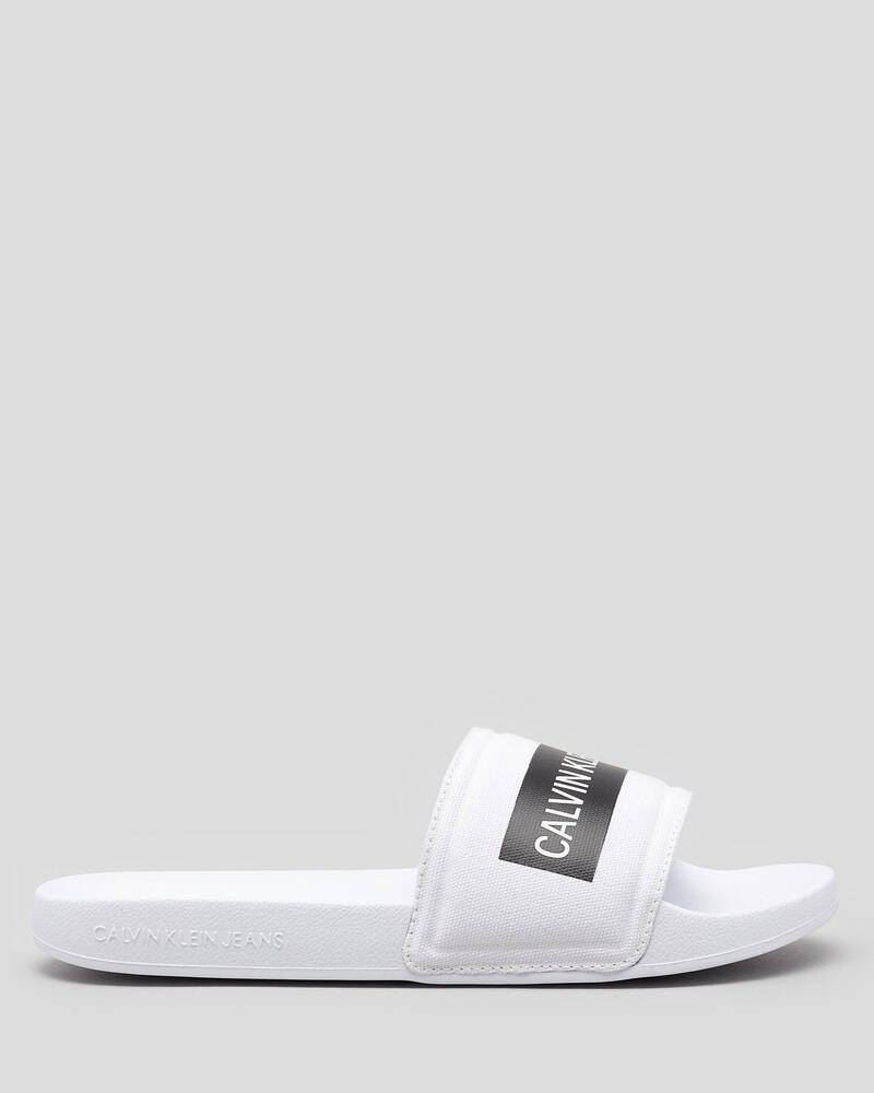 Calvin Klein Textile Slide Sandals for Womens