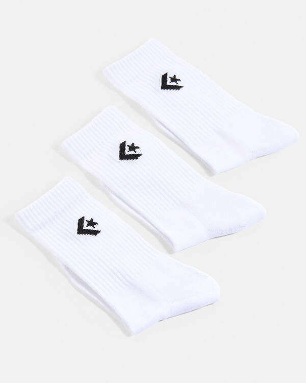 Converse Boys' Crew Socks 3 Pack for Mens