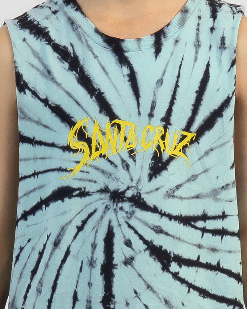 Santa Cruz Boys' Bone Slasher Muscle Tank for Mens