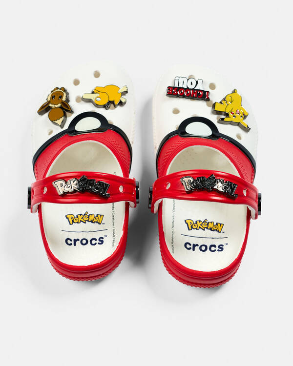 Crocs Toddlers' Pok&eacute;mon Pok&eacute; Ball Classic Clogs for Unisex