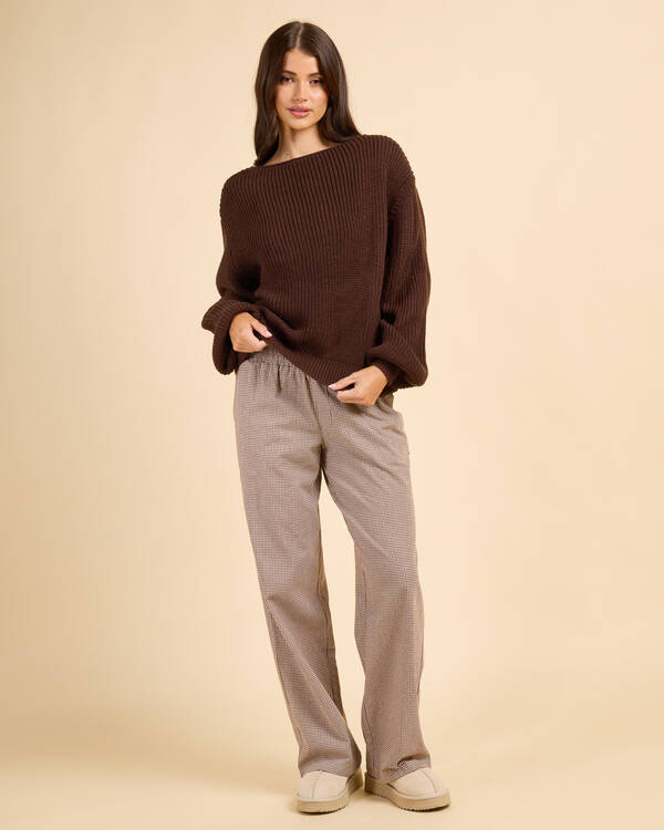 Mooloola Vortex Crew Neck Knit Jumper for Womens