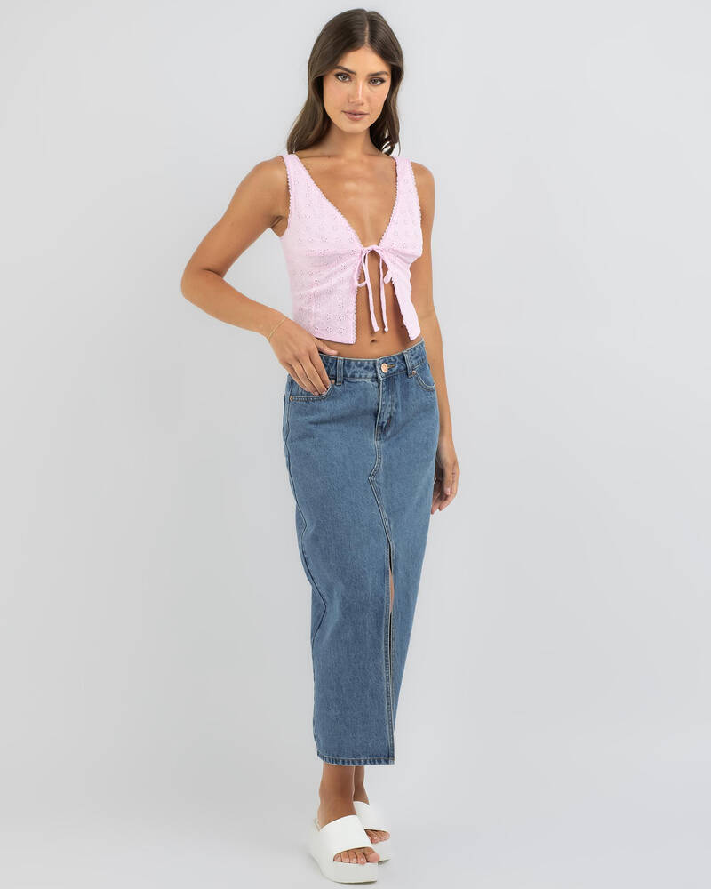 Ava And Ever Miranda Tie Up Cami Top for Womens