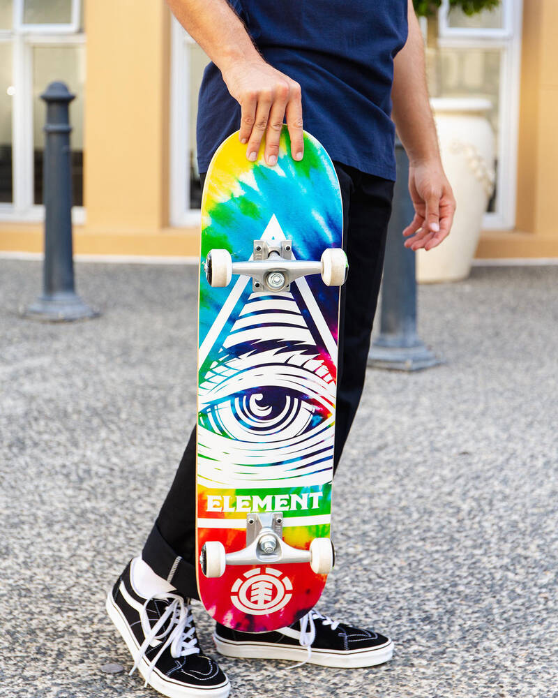 Element Eye Trippin Rainbow 8.0" Complete Skateboard for Unisex