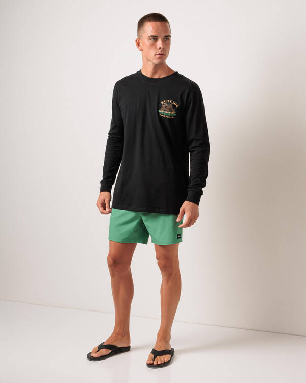Salty Life Lost Vessel Long Sleeve T-Shirt for Mens