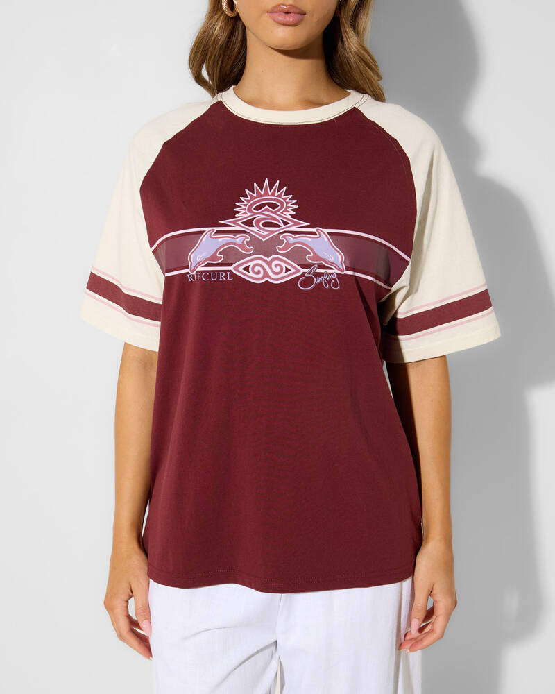 Rip Curl Dolphin Archive Oversized T-Shirt for Womens