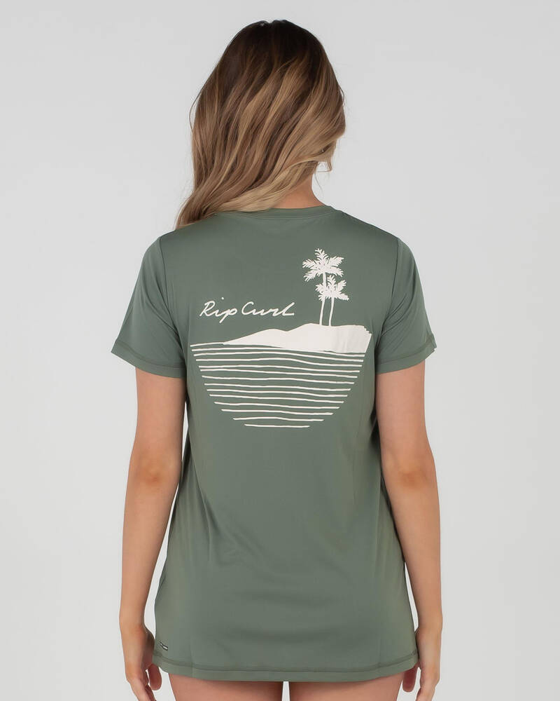 Rip Curl Tropic Sol Short Sleeve Rash Vest for Womens