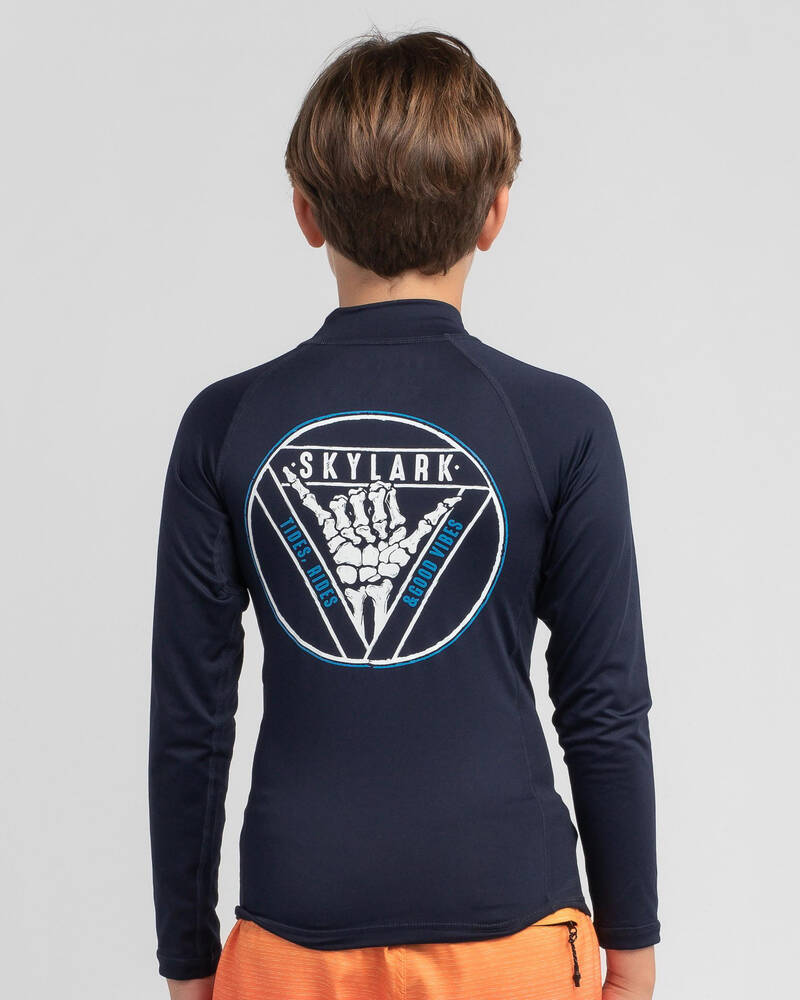 Skylark Boys' Break Long Sleeve Rash Vest for Mens