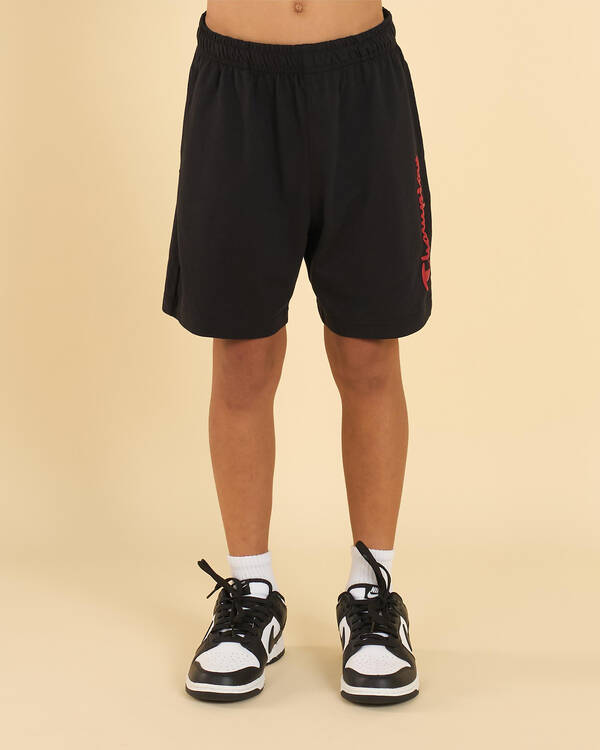 Champion Boys' Puff Script Shorts for Mens