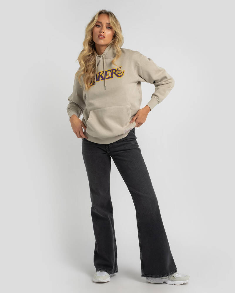 Mitchell & Ness LA Lakers Vintage Classic Logo Hoodie for Womens
