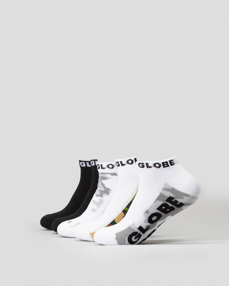 Globe Malcolm Ankle Socks 5 Pack for Mens