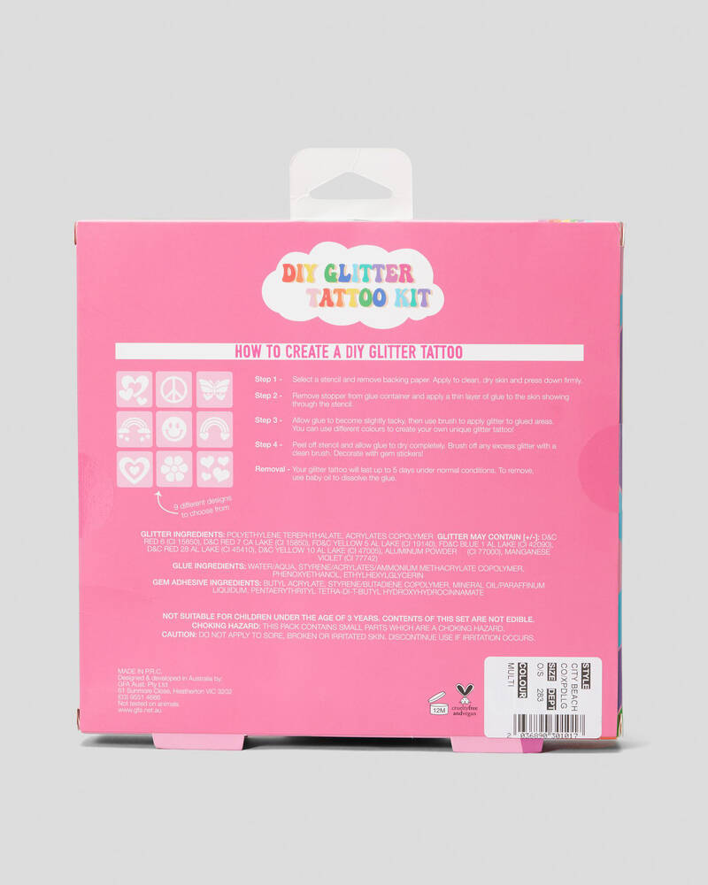 Mooloola Love Life Glitter Tattoo Set for Womens