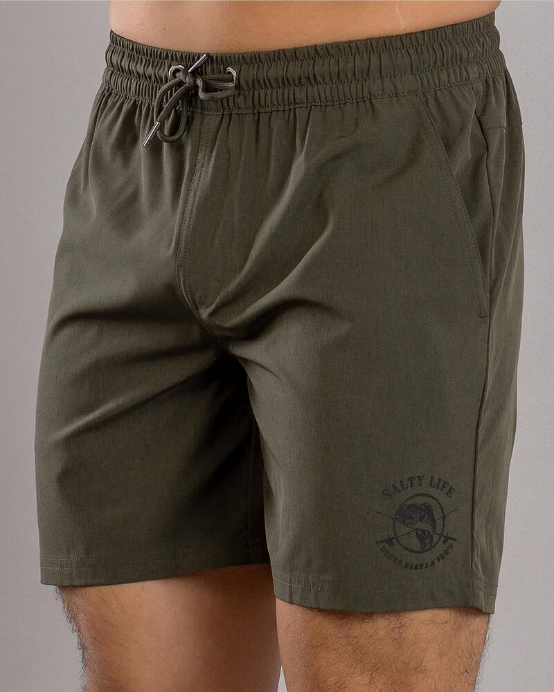 Salty Life Whirlwind Elastic Waist Shorts for Mens