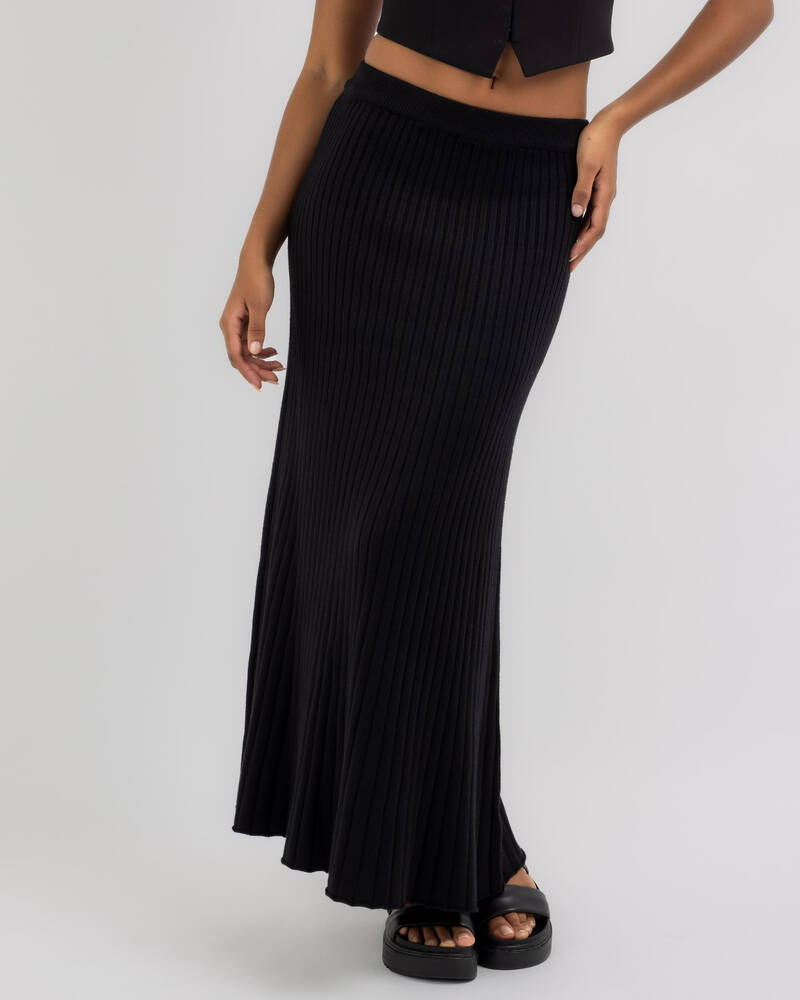 Style State Adalyn Knit Maxi Skirt for Womens