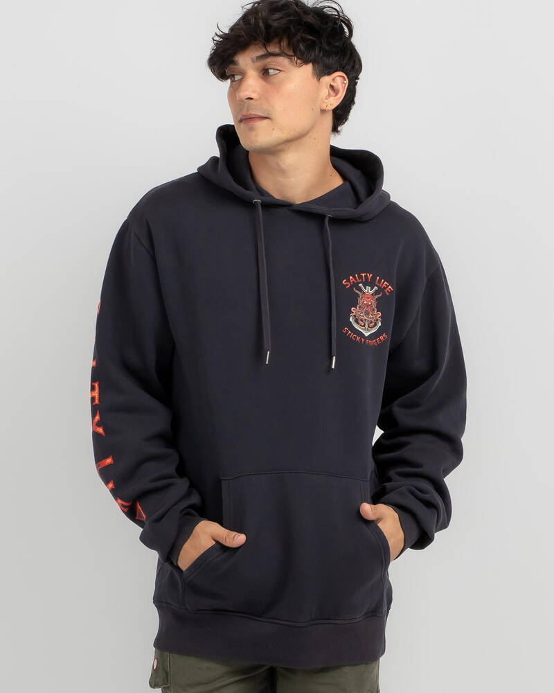 Salty Life Sticky Fingers Hoodie for Mens