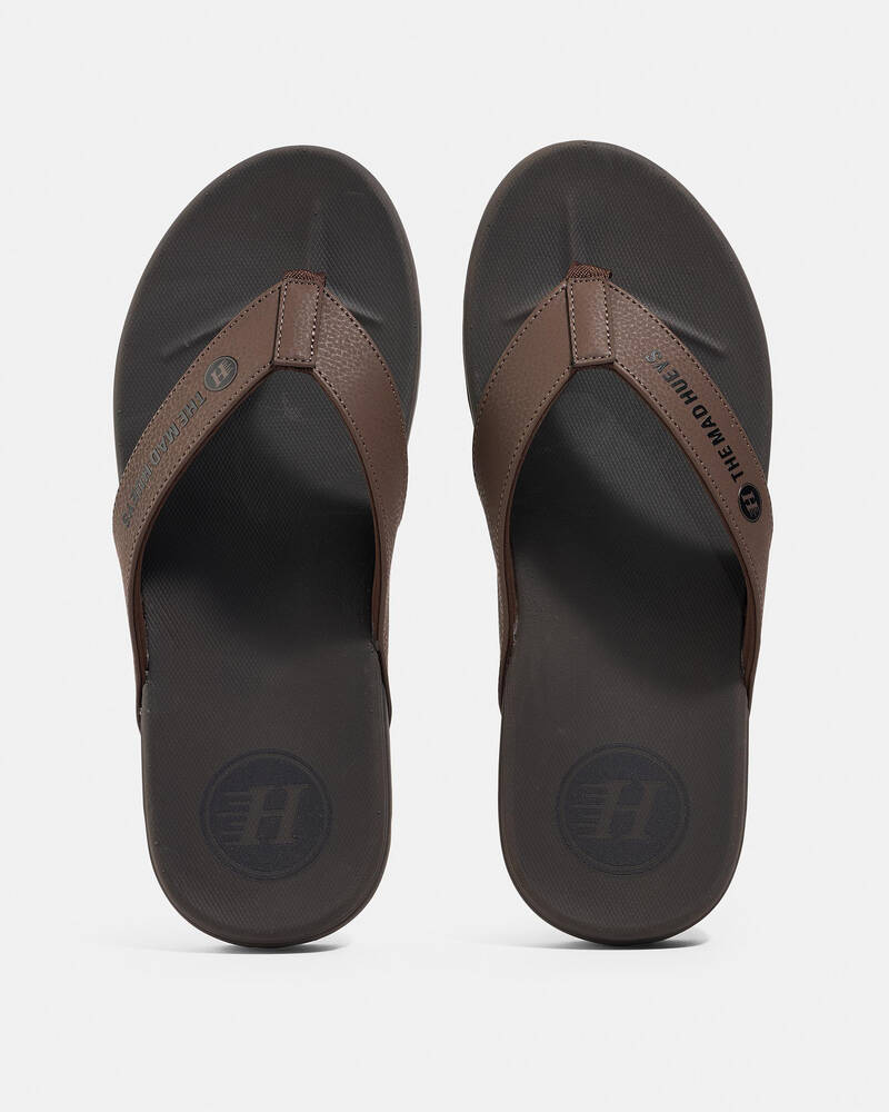 The Mad Hueys Laid Back Wide Strap Thongs for Mens
