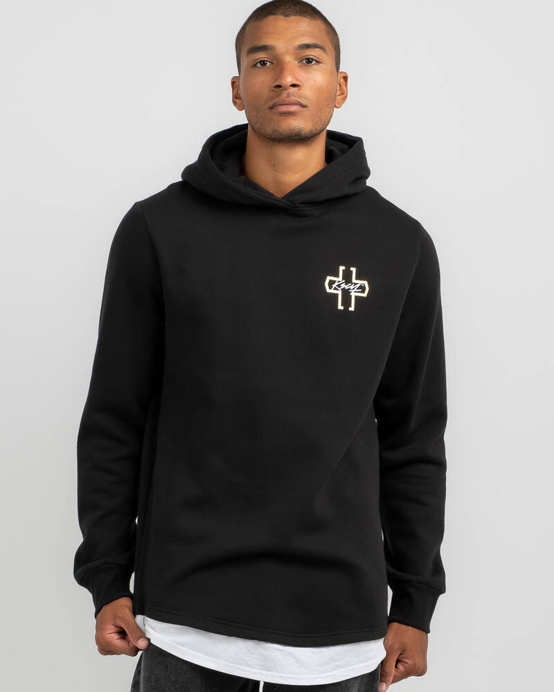 Kiss Chacey Unbowed Hooded Layered Dual Curved Hoodie for Mens